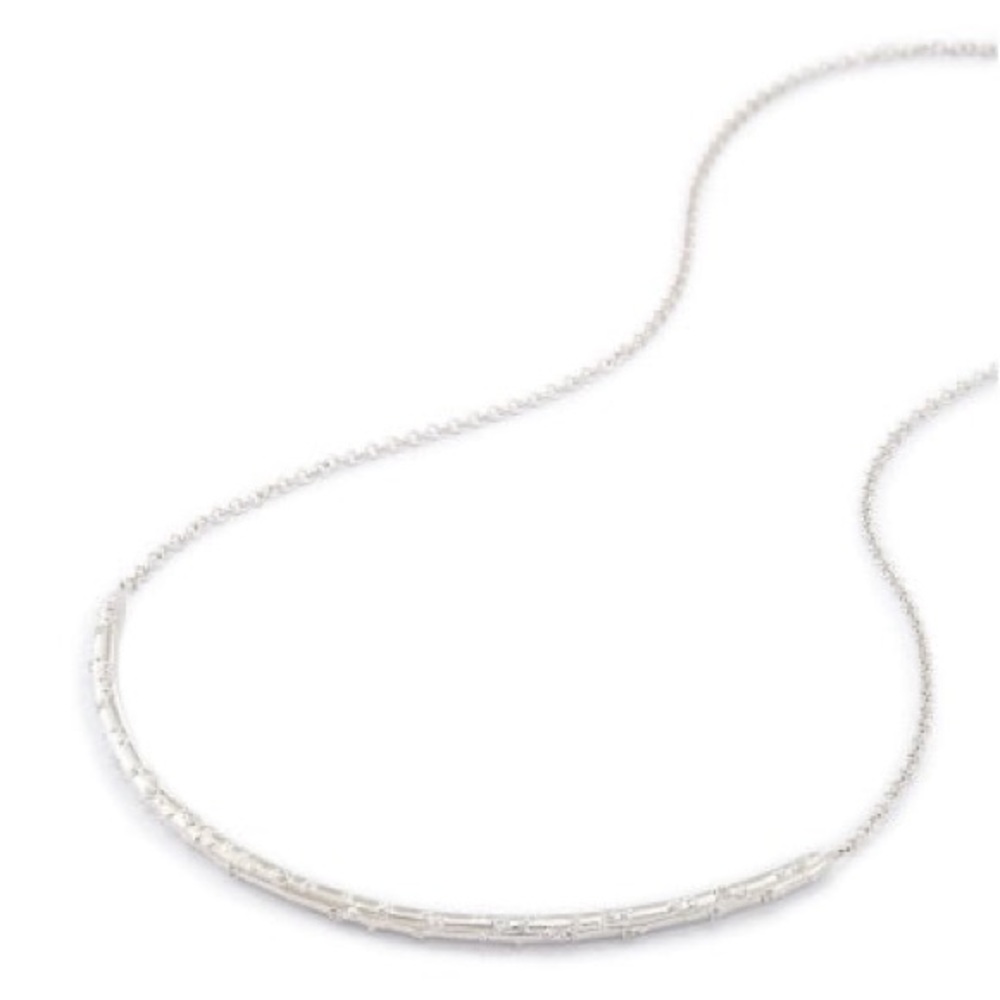 NWOT Kendra Scott Amber Choker silver necklace